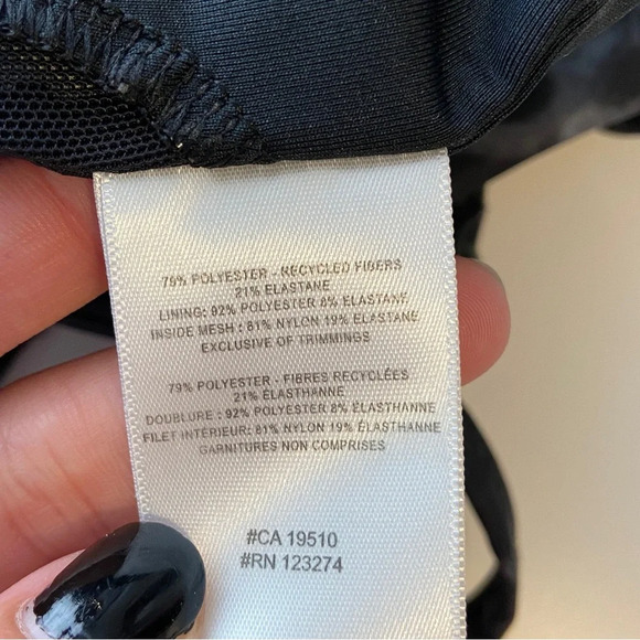 New Lole Burst Up High Neck Light Support Sports Bra - Midnight Garden Black - S - Picture 5 of 7